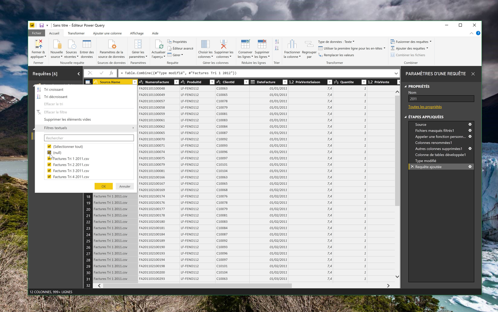 Power BI : Typer et filtrer des données